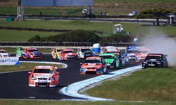 start The start of Race 21 at Phillip Island