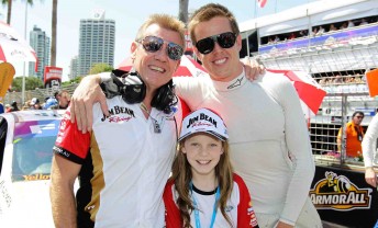 thumb Charlie Schwerkolt with V8 title leader James Courtney