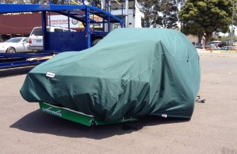 thum The Richards Javelin sitting forlornly in the paddock following its accident