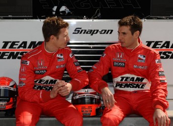 thumb Ryan Briscoe, left, says the addition of fellow Aussie Will Power, right, will strengthen Penske in 2010