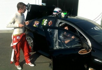thumb Dale Wood about to step into the #16 Kelly Racing entry at Winton today