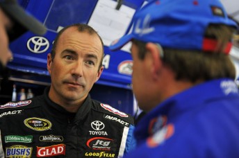 thumb Marcos Ambrose and crew chief Frank Kerr at Infineon Raceway