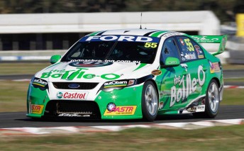 car Paul Dumbrell in his The Bottle-O Racing Falcon FG