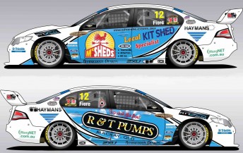 thumb The left and right hand sides of Dean Fiore's Falcon FG that he will compete in at Townsville