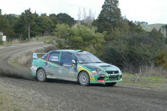thumb Hayden Paddon is the halfway leader at the Rally Whangarei