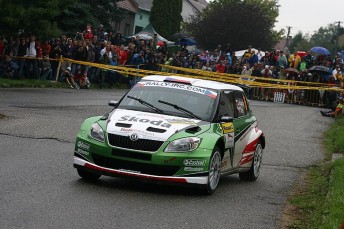 thumb Jan Kopecký in front at the Barum Czech Rally Zlín