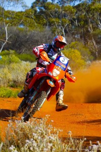 Tighter competition in the bikes section with Ben Grabham out in front