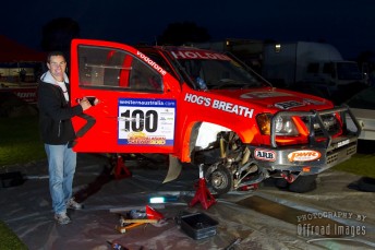 Craig Lowndes pleased at the end of day service
