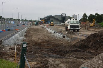 thumb Work is underway on the new pitlane at Albert Park