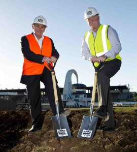 car Australian Racing Driver's Club CEO Glenn Matthews and Eastern Creek Raceway general manager Geoff Arnold