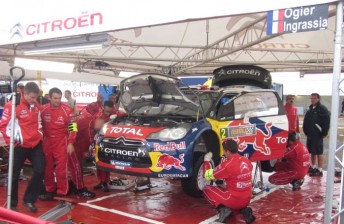 thumb Sebastien Ogier's Citroen in service prior to his crash