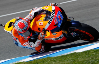 thumb Casey Stoner on his Honda at Phillip Island today