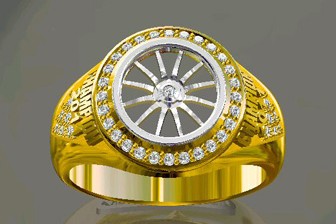 thumb The Championship winners rings that will be awarded to the winning driver and key team members
