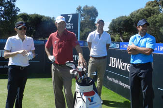 jason richards Jason Richards (far left) on Wednesday during the Australian Masters Pro/Am with Richard Green, Tom Hawkins and Braith Anasta