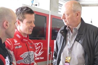 car Courtney with new Walkinshaw Racing managing director Steve Hallam
