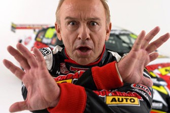 car Get out of the way Russell! The Supercheap Auto driver will get out of this shot on Friday morning at Sandown