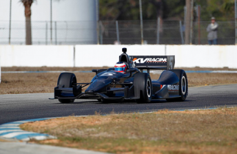 car Barrichello in the KV Racing Dallara