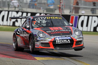 thumb Alex Davison has leapt to pole position on his return to the Porsche class