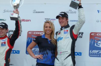 thumb Matthew Brabham celebrates on the podium