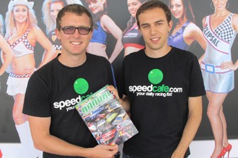 thumb Speedcafe.com's editorial team – Grant Rowley and Stefan Bartholomaeus – with The Speedcafe Annual, released today