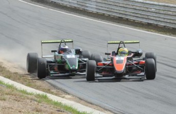 thumb John Magro and James Winslow clashed at Symmons Plains today