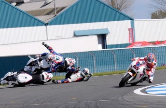 thumb Rea escapes the carnage to take the victory