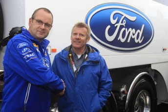 thumb Ford Performance Racing's team principal Tim Edwards with V8 team owner Charlie Schwerkolt
