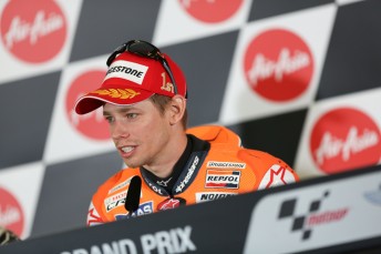 thumb Casey Stoner at the post-race press conference (PIC: Ben O'Connor/Speedcafe.com)