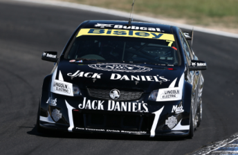 car Tim Blanchard in the #7 Jack Daniel's Commodore at Winton