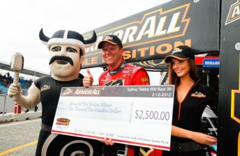 thumb Tander picked up his fourth Armor All cheque of the season