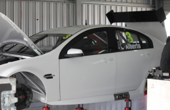 Tony D'Alberto's Holden during the team's Winton test last year