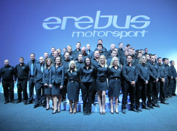 The Erebus Motorsport V8 team at the launch