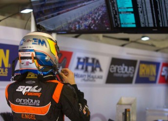 Maro Engel didn't take either start from the race track due to the throttle mapping issues
