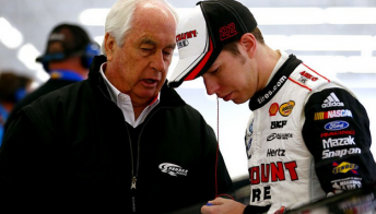 Roger Penske with Brad Keselowski