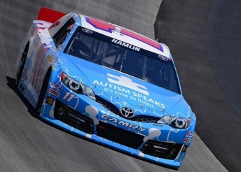 Denny Hamlin will once again start from pole