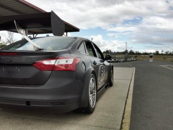 The Focus in Queensland Raceway's pitlane