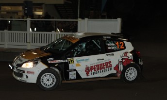 Renault Sport's Tom Wilde picked up five bonus championship points for winning Friday night's Power Stage at Rally QLD