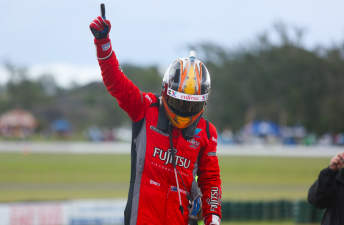 Scott McLaughlin celebrates victory