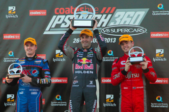 The Race 22 podium