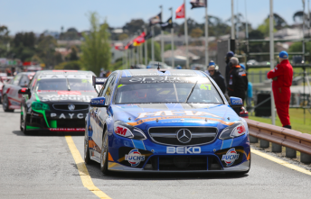 Tim Slade heads onto the Sandown circuit