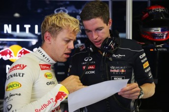 Sebastian Vettel storms to top at end of Friday practice