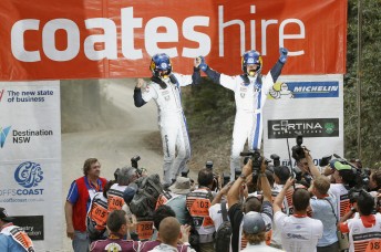 Sebastien Ogier and Julien Ingrassia won Rally Australia for Volkswagen