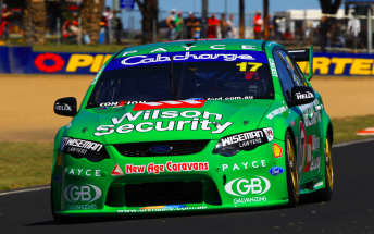 The Mostert/Wood Falcon returned to the track less than 24 hours after its crash