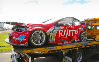 Alexandre Premat's car after the incident