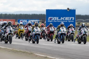 The ASBK will run three events with the V8 Supercars in 2014