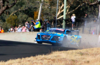 The Bright-driven Audi made heavy contact with the right-hand wall