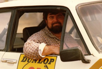 Mike Bell at the wheel of his Escort