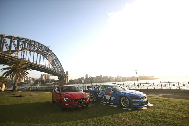 The S60 race car with its road car brethren