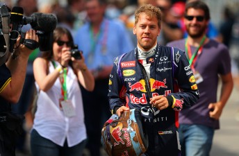 Sebastian Vettel has been demoted to 15th on the grid after penalty