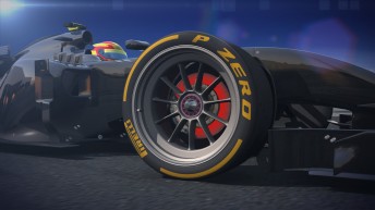 Artist impression of new Pirelli 18 inch tyre